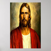 Poster Robe blanche et rouge de Jésus (Devant)