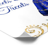 Poster Robe Bleue Royale Quinceañera Douceurs & Traitemen (Coin)