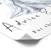 Poster Robe d'aquarelle avec fleurs - conseils et souhait (Coin)