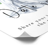 Poster Robe d'aquarelle avec fleurs - idées de la nuit (Coin)