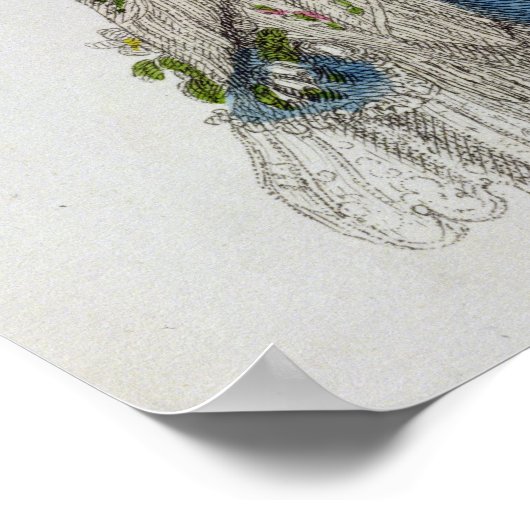 Poster Robe de marche, plaque de mode du Repo d'Ackermann (Coin)