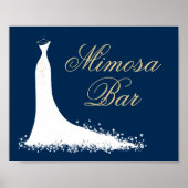 Poster Robe de mariage élégante pour bar à Mimosa Bridal  (Devant)