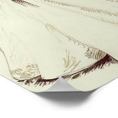 Poster Robe de mariage vintage simple (Coin)