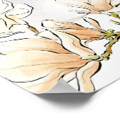 Poster Robe de mariée blonde Fleurs Bienvenue Enterrement (Coin)