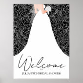 Poster Robe de Mariée Shower de Mariage (Devant)