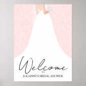 Poster Robe de Mariée sur Fête de Fiançailles Rose (Devant)
