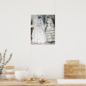 Poster Robe de mariée Vintage Bride (Cuisine)