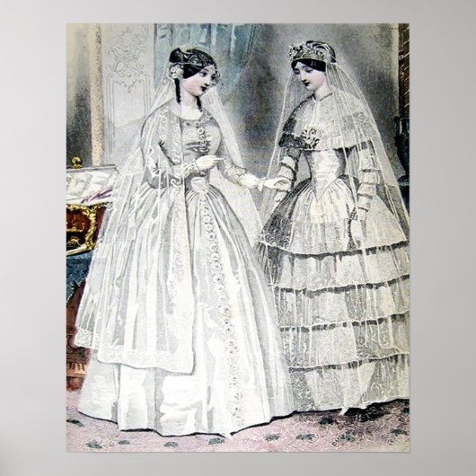 Poster Robe de mariée Vintage Bride (Devant)