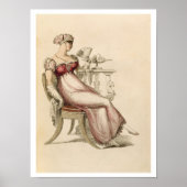 Poster Robe de soirée ou robe de bal, assiette de mode de (Devant)