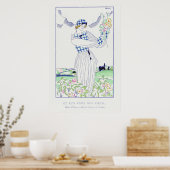 Poster Robe d'été à Ceylan par Charles Martin (1920) (Cuisine)