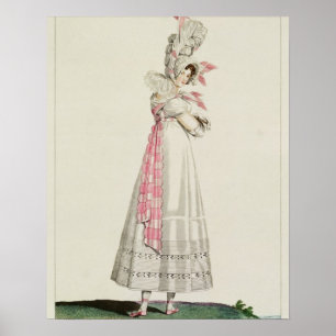 Poster Robe d'été, assiette de mode de 'Incroyables et M