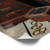 Poster Robe détective vintage Victorian Steampunk Lady (Coin)