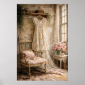 Poster Robe Fleurie Shabby Chic (Devant)