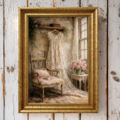 Poster Robe Fleurie Shabby Chic