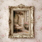 Poster Robe Fleurie Shabby Chic