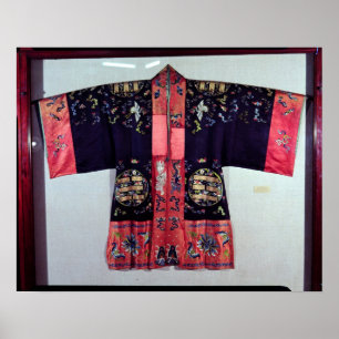 Poster Robe longue de Taoist avec le Chi Yin et Yang de