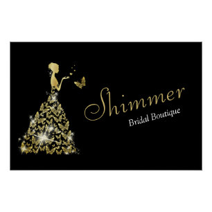 Poster Robe mariage Boutique nuptiale