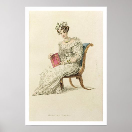 Poster Robe mariage, plaque de mode du Repo d'Ackermann (Devant)