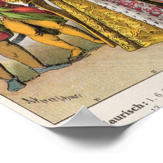 Poster Robe mauresque et turque (Coin)