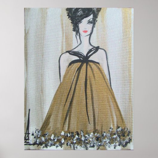 Poster Robe poupée bébé (Devant)
