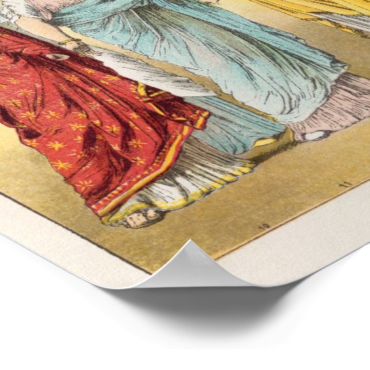 Poster Robe romaine féminine (Coin)