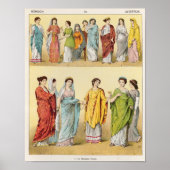 Poster Robe romaine féminine (Devant)