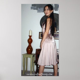 Poster Robe rose