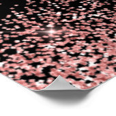 Poster Robe rose rose Faux Parties scintillant Sweet 16 B (Coin)