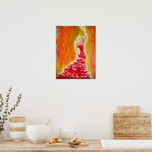 Poster Robe rouge (Cuisine)