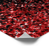 Poster Robe Rouge Lumineuse Faux Parties scintillant Douc (Coin)