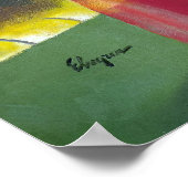 Poster Robe rouge vers le haut (Coin)