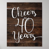 Poster ROBE Rustique CHic À 40 ANS Imprimer (Devant)