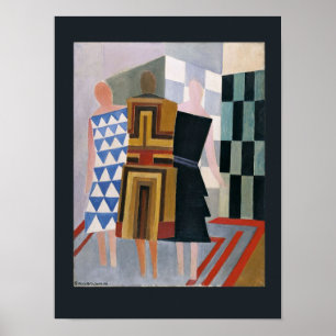 Poster Robe simultanée par Sonia Delaunay,
