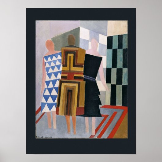 Poster Robe simultanée par Sonia Delaunay, (Devant)