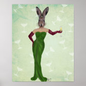 Poster Robe verte de lapin (Devant)