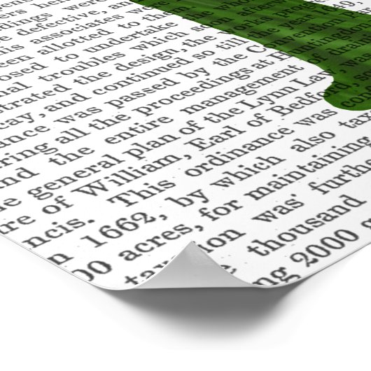 Poster Robe verte de lapin (Coin)