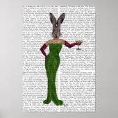 Poster Robe verte de lapin (Devant)