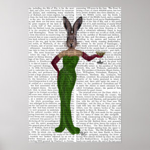 Poster Robe verte de lapin