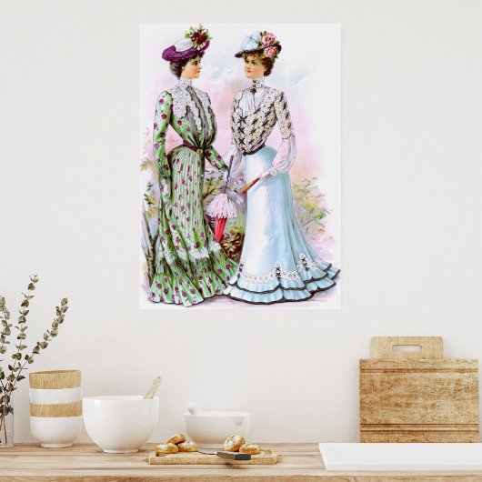 Poster Robe Vintage 1901 (Cuisine)