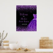 Poster Robe violette foncée Faux Parties scintillant Douc (Cuisine)