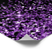 Poster Robe violette foncée Faux Parties scintillant Douc (Coin)