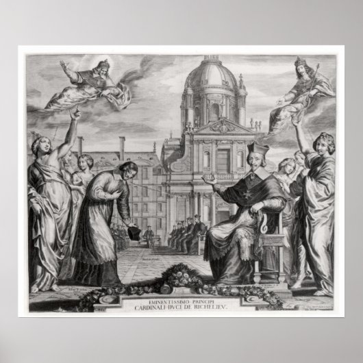 Poster Robert de Sorbon et Cardinal Richelieu (Devant)