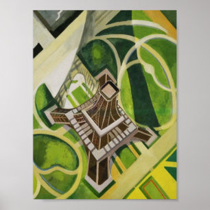 Poster Robert Delaunay Art Tour Eiffel