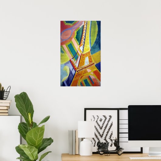 Poster Robert Delaunay La Tour Eiffel (Bureau à domicile)