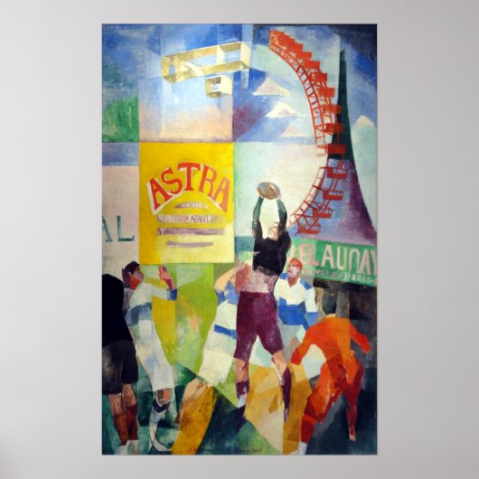 Poster Robert Delaunay L'Équipe Cardiff (Devant)