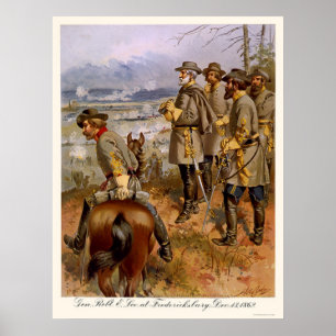 Poster Robert E Lee chez Fredericksburg, VA 1862