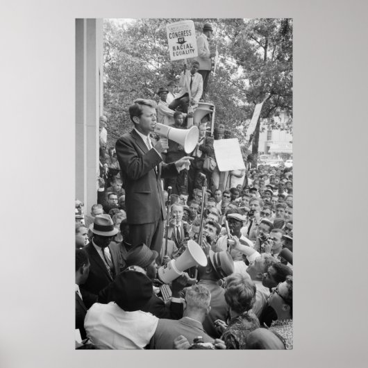 Poster Robert F. Kennedy dans le discours du rassemblemen (Devant)