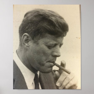 Poster Robert F Kennedy Young Smoking