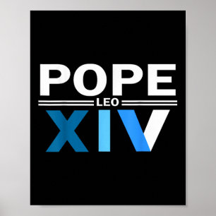 Poster Robert François Pape Léon Xiv Vatican Villanova 