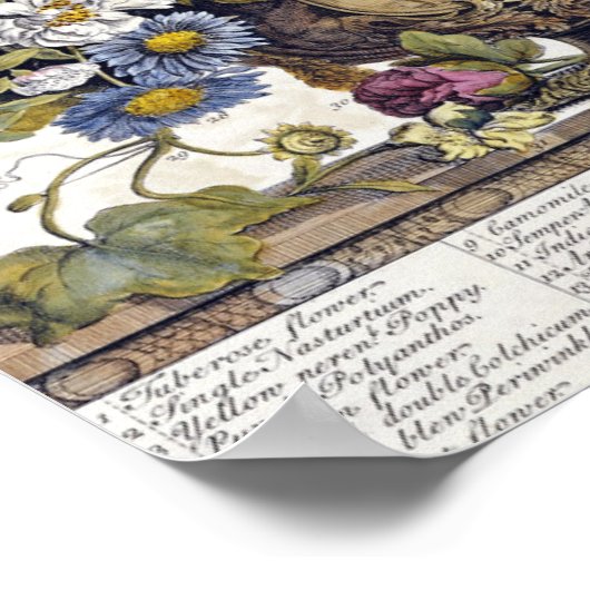 Poster Robert Furber - Octobre - Douze Mois (Coin)